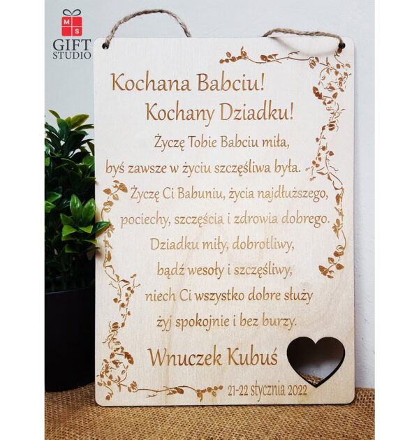 TABLICZKA DLA BABCI I DZIADKA