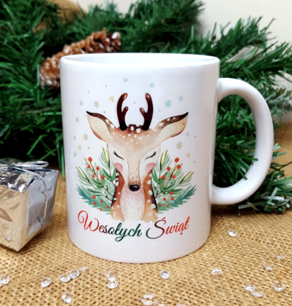 KUBEK ŚWIĄTECZNY - JELONEK