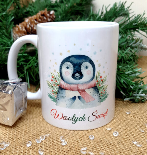 KUBEK ŚWIĄTECZNY - PINGWINEK