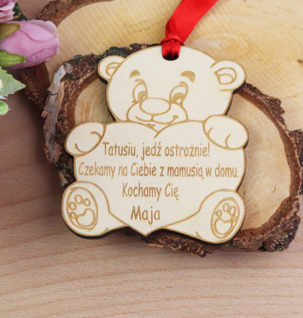 ZAWIESZKA MIŚ - Tatusiu, jedź ostrożnie! Czekamy na Ciebie z mamusią w domu. Kochamy Cię.