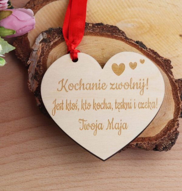 ZAWIESZKA SERCE - Kochanie zwolnij! Jest ktoś, kto kocha, tęskni i czeka!