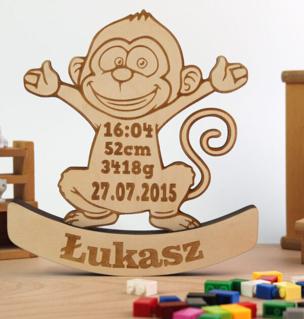 MAŁPKA NA BIEGUNACH – METRYCZKA URODZENIA DZIECKA