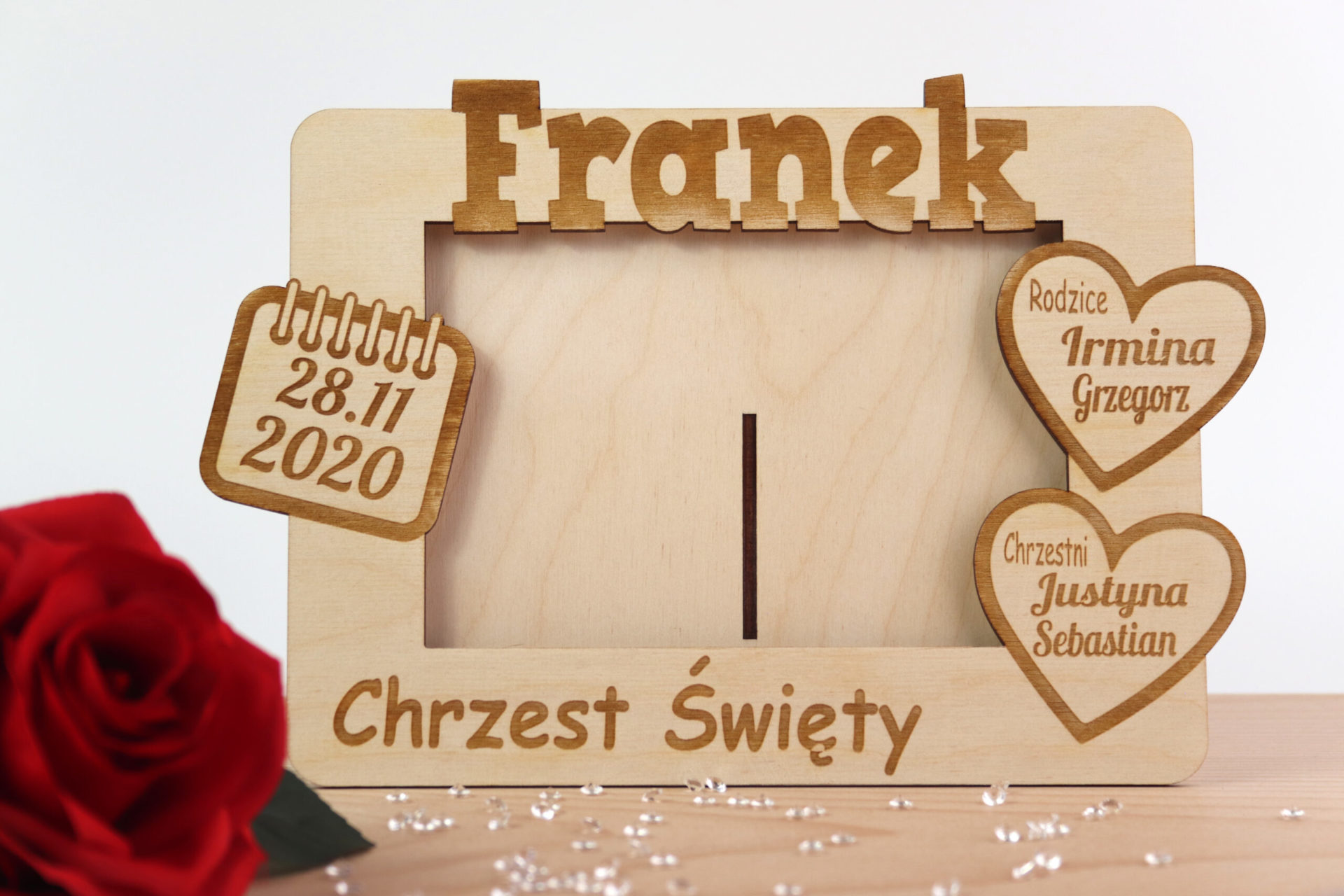 RAMKA NA ZDJĘCIE - PAMIĄTKA CHRZTU ŚWIĘTEGO - obrazek 2