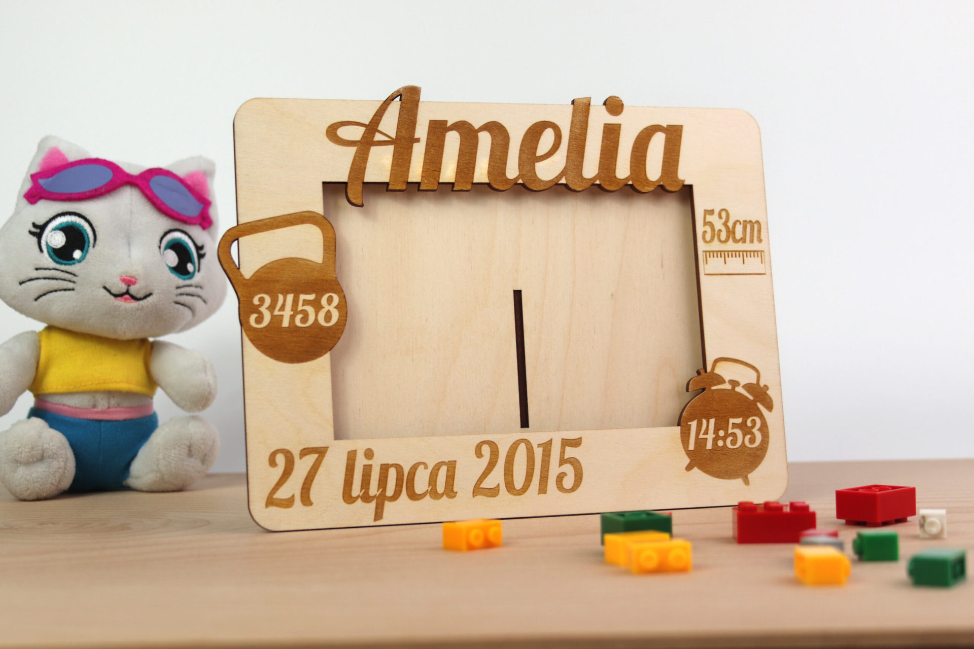 RAMKA NA ZDJĘCIE Z METRYCZKĄ URODZENIA - obrazek 2