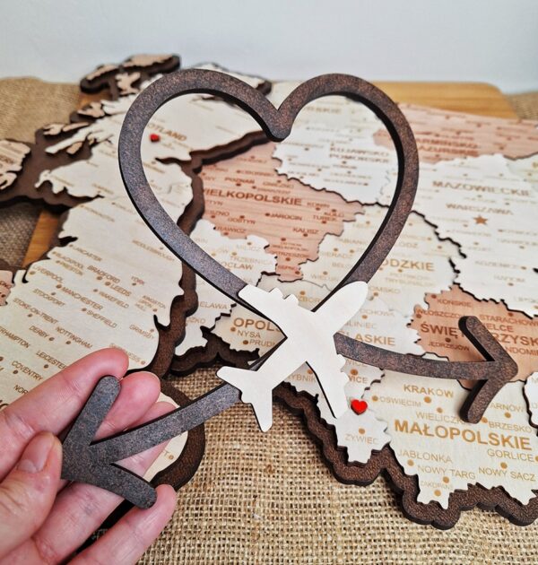 Serduszko z samolotem - dodatek do map