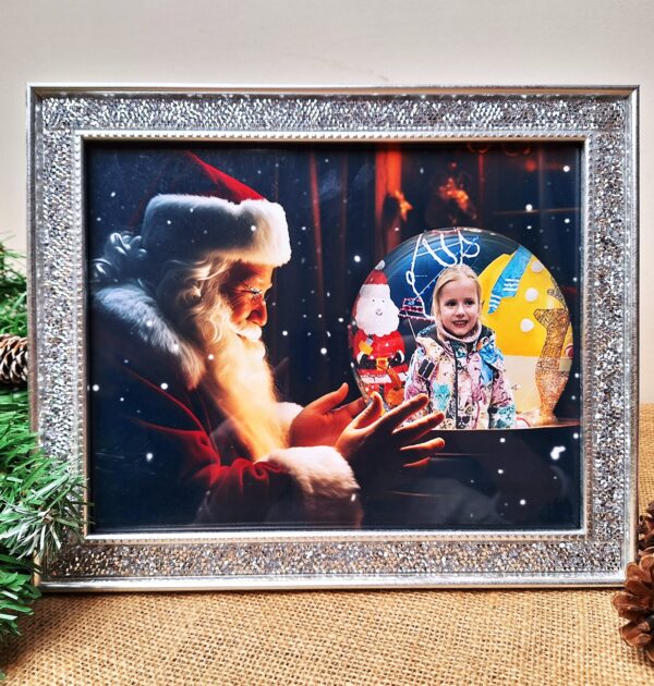 ŚWIĄTECZNA RAMKA Z MIKOŁAJEM I TWOIM ZDJĘCIEM - WZÓR 3
