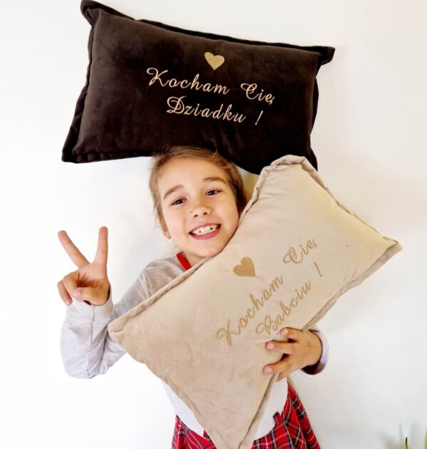 Poduszka wałek na Dzień Babci i Dziadka- ZESTAW 2 SZT - WYBÓR KOLORU - ZESTAW 2 SZT - PRODUKT Z WYSYŁKĄ TYLKO NA TERENIE POLSKI