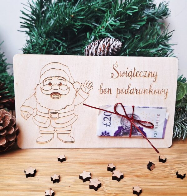 ŚWIĄTECZNY BON PODARUNKOWY - ŚWIĘTY MIKOŁAJ - WZÓR 4