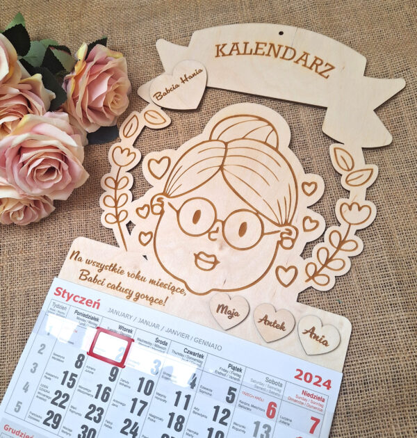 MEGA DUŻY KALENDARZ DLA BABCI NA 2026 ROK