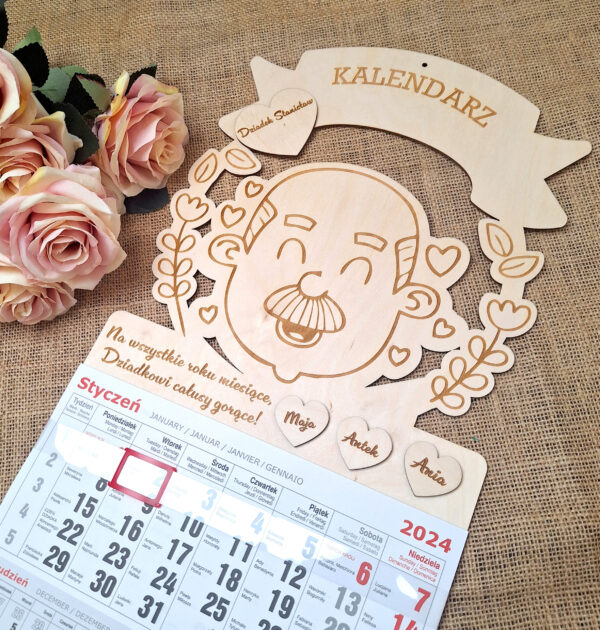 MEGA DUŻY KALENDARZ DLA DZIADKA NA 2026 ROK