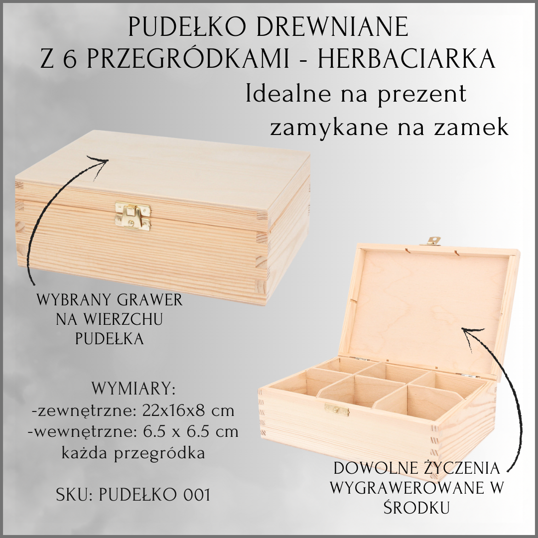 PAMIĄTKA PIERWSZEJ KOMUNII ŚWIĘTEJ - DREWNIANE PUDEŁKO Z GRAWEREM NA WIERZCHU ORAZ ŻYCZENIAMI W ŚRODKU - WYBÓR PUDEŁKA - obrazek 7