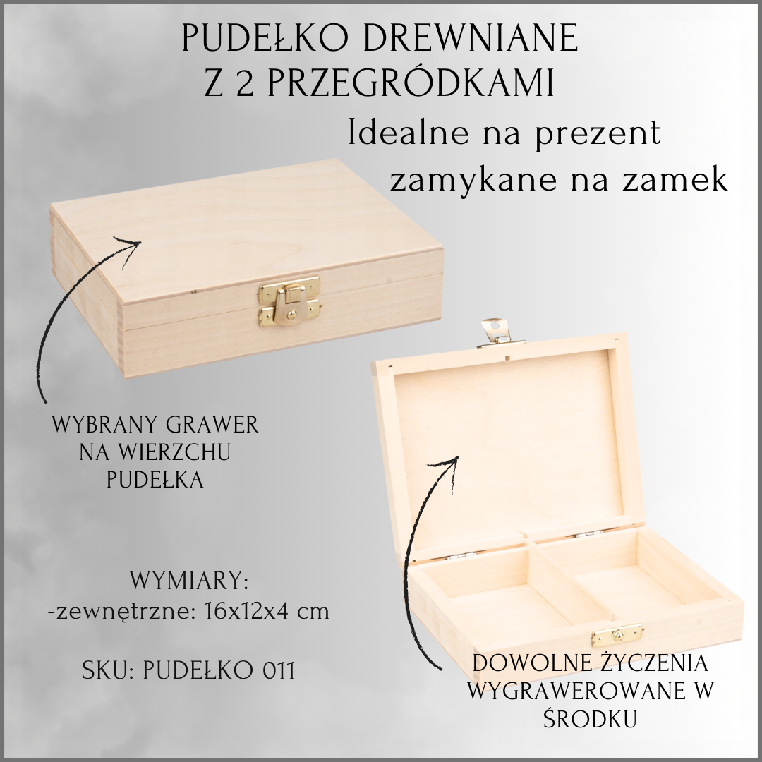 PAMIĄTKA PIERWSZEJ KOMUNII ŚWIĘTEJ - DREWNIANE PUDEŁKO Z GRAWEREM NA WIERZCHU ORAZ ŻYCZENIAMI W ŚRODKU - WYBÓR PUDEŁKA - obrazek 16