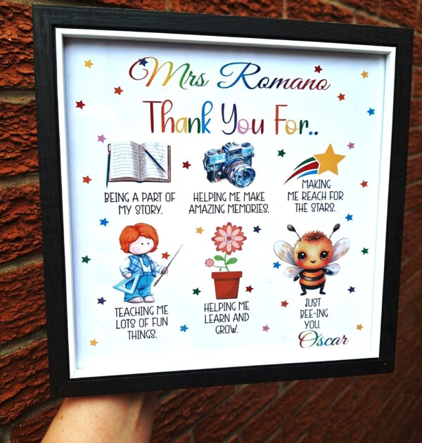 RAMKA DLA NAUCZYCIELA - CHŁOPIEC - THANK YOU FOR...