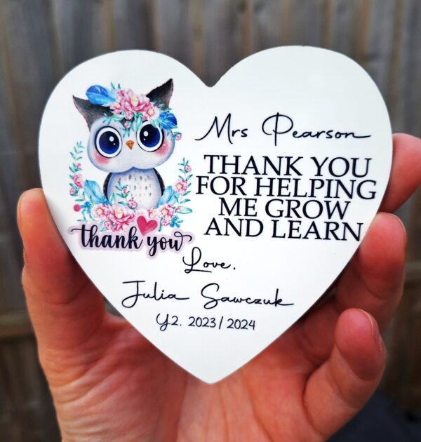 MAGNES DLA NAUCZYCIELA - THANK YOU FOR HELPING ME GROW AND LEARN  - SÓWKA THANK YOU