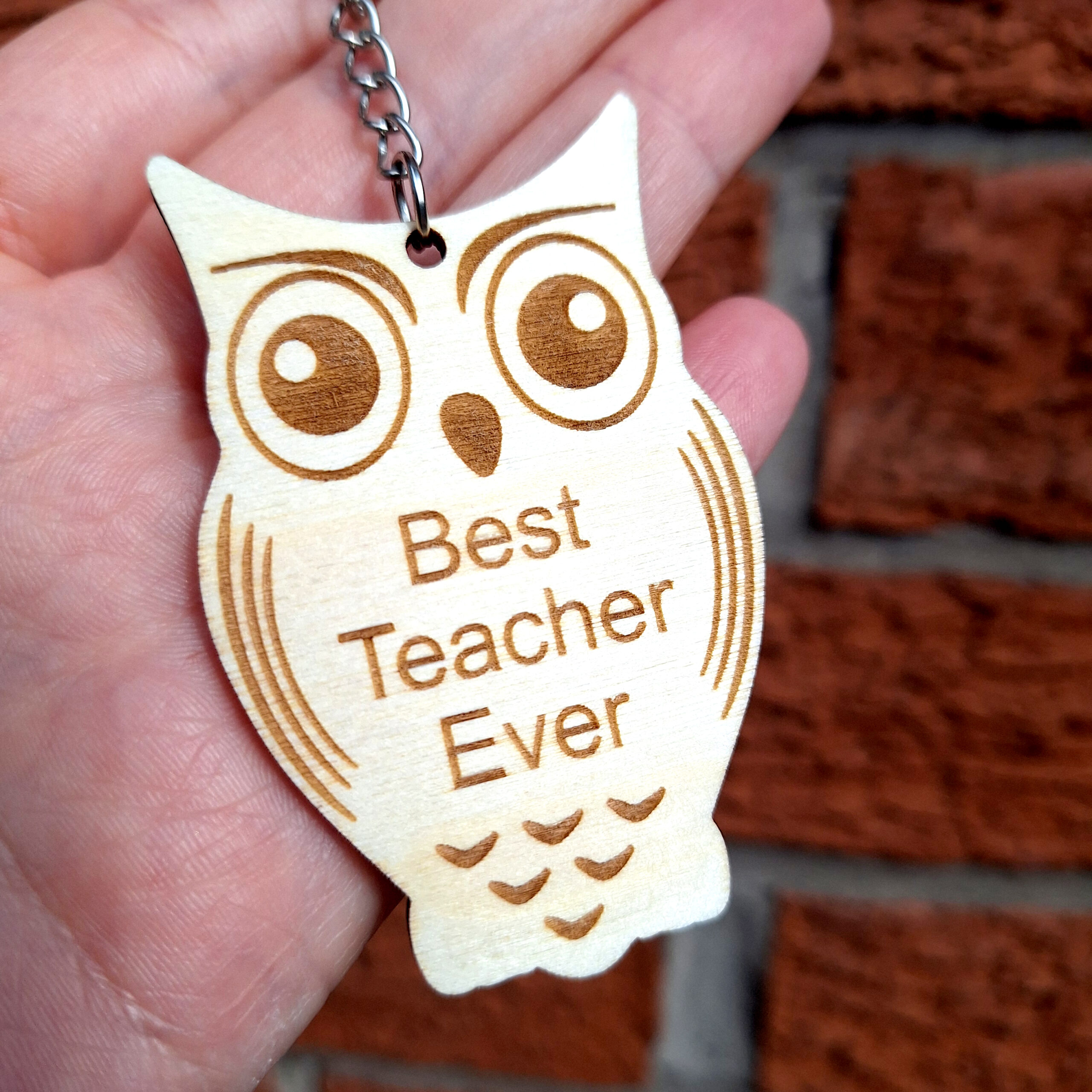 BRELOCZEK DO KLUCZY - DLA NAUCZYCIELA - SÓWKA - BEST TEACHER EVER