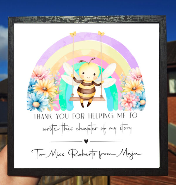 RAMKA DLA NAUCZYCIELA - THANK YOU FOR HELPING ME TO WRITE THIS CHAPTER OF MY STORY