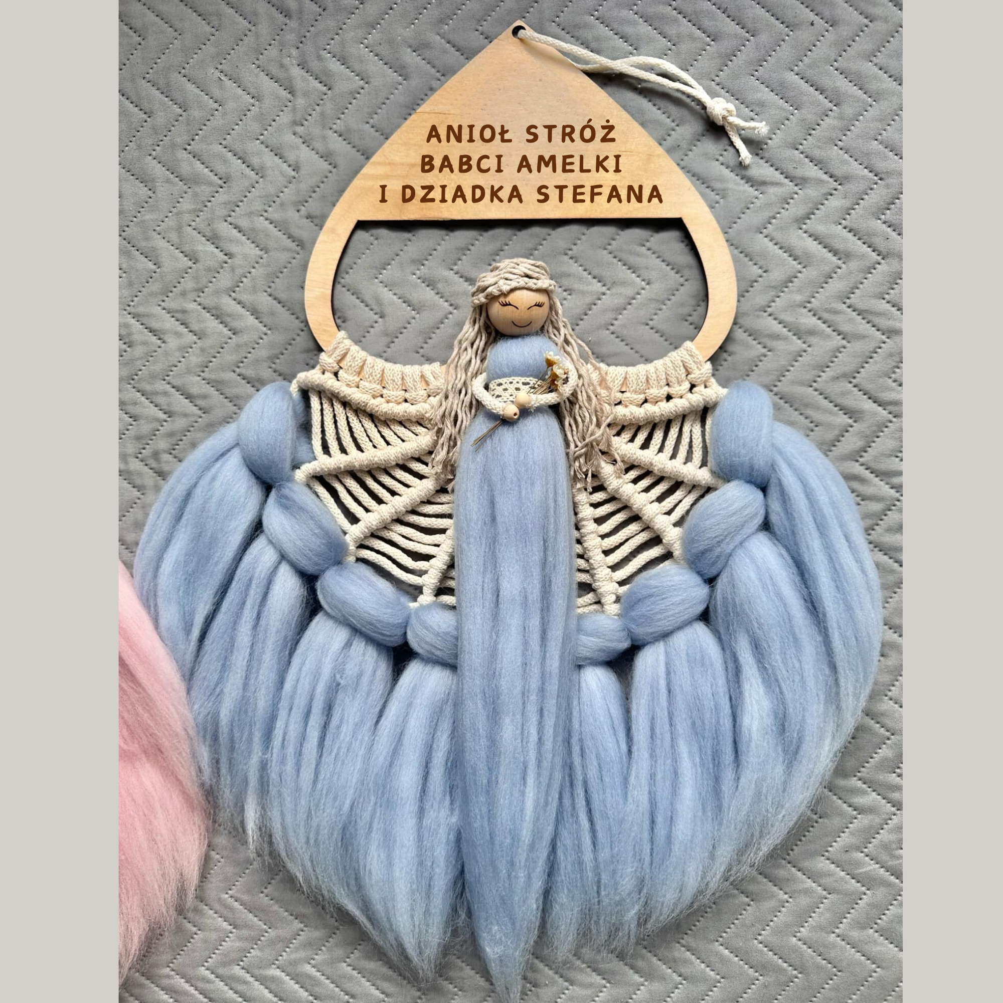 ANIOŁ - DOWOLNY GRAWER - Dzień Babci i Dziadka - PRODUKT Z WYSYŁKĄ TYLKO NA TERENIE POLSKI - obrazek 3