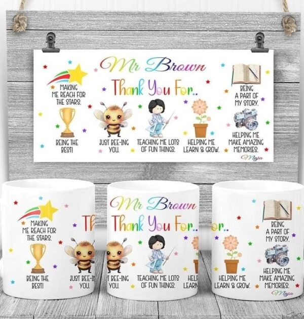 KUBEK DLA NAUCZYCIELA - CHŁOPIEC - THANK YOU FOR...