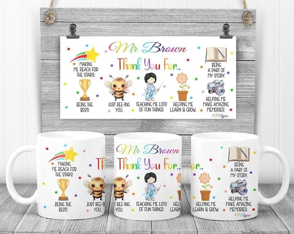 KUBEK DLA NAUCZYCIELA - CHŁOPIEC - THANK YOU FOR...