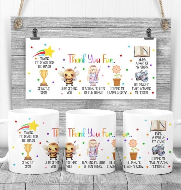 KUBEK DLA NAUCZYCIELA - DZIEWCZYNKA - THANK YOU FOR...